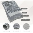 thumbnail image 5 of Haperlare Vintage Geometric Rugs for Living Room Washable Non Shedding Soft Area Rugs for Bathroom,9'x12',Grey Carpet, 5 of 7