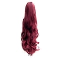 thumbnail image 1 of Langgg 55 cm Femmes Filles Longue Bouclée Ondulée Extension Queue de Cheval Synthétique Pièce de Cheveux Pince Extensions de Cheveux, 1 of 1