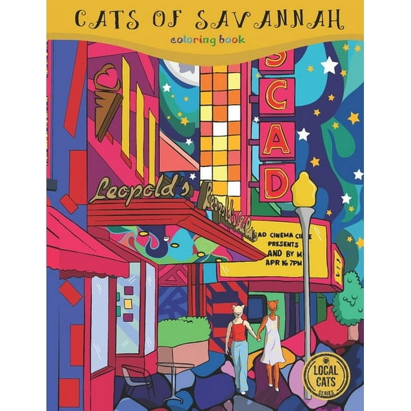 Cats Of Savannah: Coloring Book