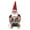 E, variant on ZMKIAG Skiing Santa Figurine with Sleigh and Red Printed Hat - Cute Miniature Christmas Tree Decoration with Lanyard for Winter Festival, Tabletop Ornament and Gift Idea