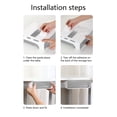 thumbnail image 4 of Hidden Plastic Storage Box Under Desk Drawer, Table Hidden Organizer Slide Out Large Storage Desktop Pencil Tray For Office Home School Kitchen Self-Adhesi, 4 of 7