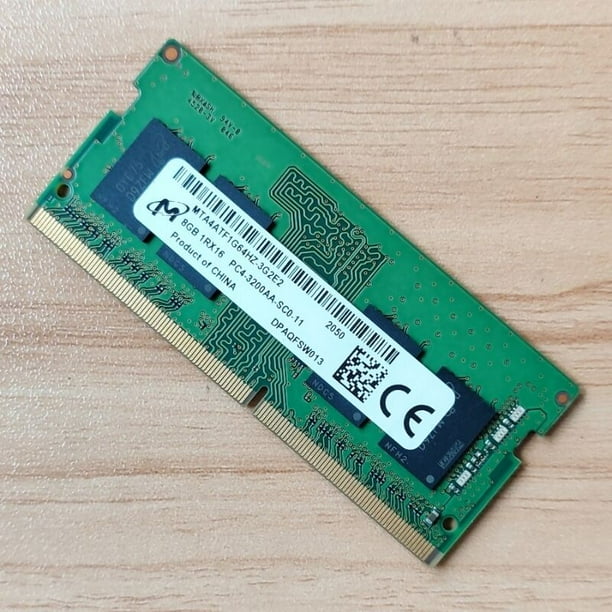 8GB Micron 1RX16 SO-DIMM MTA8ATF1G64HZ-3G2 1Rx8 PC4 3200 DDR4 SODIMM 8GB Micron 合計16gb x2 PC4-3200AA メモリー