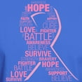 thumbnail image 3 of CafePress - Breast Cancer Ribbon Collage Dark T Shirt - Men's Classic Graphic Cotton T-Shirt, 3 of 4