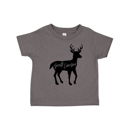 

Inktastic South Carolina Black Deer Silhouette Gift Toddler Boy or Toddler Girl T-Shirt