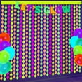 thumbnail image 1 of Neon Party Decorations - 2 Pcs Colorful Fluorescent Circle Tinsel Curtains Neon Streamers for Glow in The Dark Party Supplies Photo Booth Prop Backdrop Streamer, 1 of 7