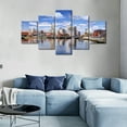 thumbnail image 4 of TISHIRON 5PCS Framed Canvas Wall Art Set,60"x32" Providence Cityscape Canvas Art Decor, 4 of 7