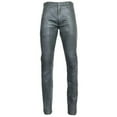 thumbnail image 2 of Beautifully Designed Dark Grey Color 100% Lambskin Leather Motorcycle Atheletic Pant For Men Size -38, 2 of 4