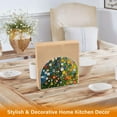 thumbnail image 6 of Yayeee Napkin Holder for Table Set of 2 Kitchen Paper Tissue Organization, Green Floral Garden, 6 of 8