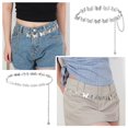 thumbnail image 2 of Rantai Pinggang Rama-rama Logam, Homme et Fille, pour Femme, Style Tendance, Rama-rama Mignon, J6W7, 1 Pce, 2 of 7