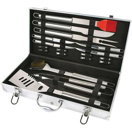 Chefs Basics Select 18 Piece Stainless Steel Barbeque Set