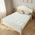 thumbnail image 2 of Bamboo Mattress Topper TwinXL Size - Waterproof Viscose Pad Dual Cooling & Back Pain Relief, 1000GSM Pillow Top, 8-21" Deep Pocket, 2 of 6