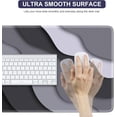 thumbnail image 4 of Topographic Mouse Pad, Gaming Mouse Pad, Extended Desk Pad 35.4x15.75in XXL Mouse Pad with Non-Slip Rubber Base, Abstract Mice Pad Desk Mat, Gray, 4 of 6