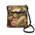 thumbnail image 2 of Kuiaobaty Sloth Daisy Print Leather Crossbody Bag for Women, Fashion Multi Pockets Messenger Handbag with Adjustable Strap, Lightweight Durable Hobo Purse Crossbody for Travel, 2 of 7
