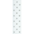 thumbnail image 4 of Offray Ribbon, Light Silver Dot on White 1 1/2 inch Grosgrain Polyester Ribbon, 9 feet, 4 of 7