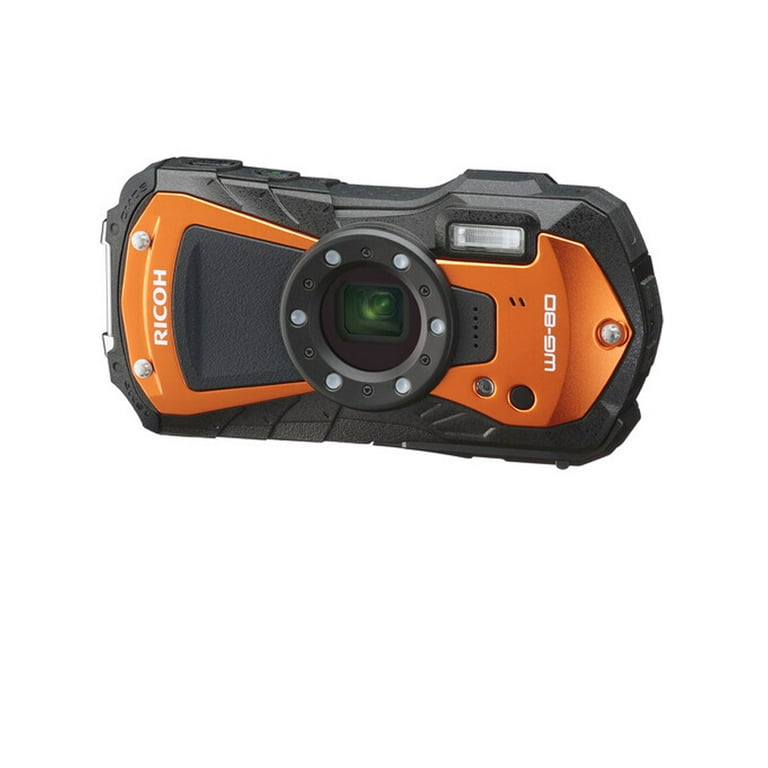 Ricoh WG-80 Waterproof Digital Camera, 2.7