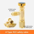 thumbnail image 1 of R22 R410A Air Conditioning Charging Adapter For 1/4\" Safety Valve, 1 of 11