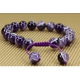thumbnail image 2 of Angelstones Handmade Gemstone 10mm A Grade African Amethyst Round Beads Adjustable Braided Macrame Tassels Chakra Reiki Bracelets 7-9 inch Unisex, 2 of 2
