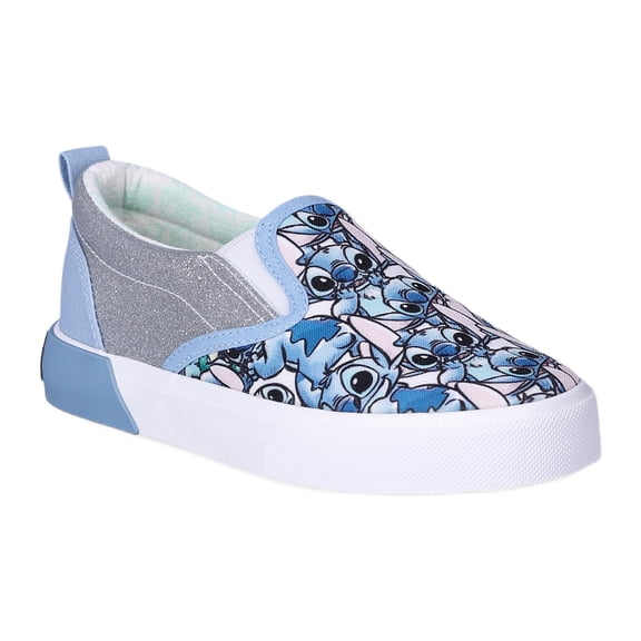 Disney Stitch Girl's Slip-On Twin Gore Sneakers