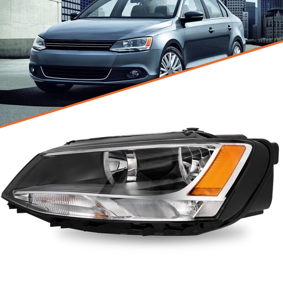 For 2011-2018 Volkswagen Jetta Halogen Model Headlight Headlamp Left Driver Side