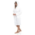 thumbnail image 3 of Women 100% Luxury Terry Shawl Cotton Hooded Toweling Bathrobe Spa, 3 of 7