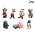 thumbnail image 2 of 7PCS Christmas Table Ornament Cute Animal Mini Table Decor Xmas Decoration, 2 of 10