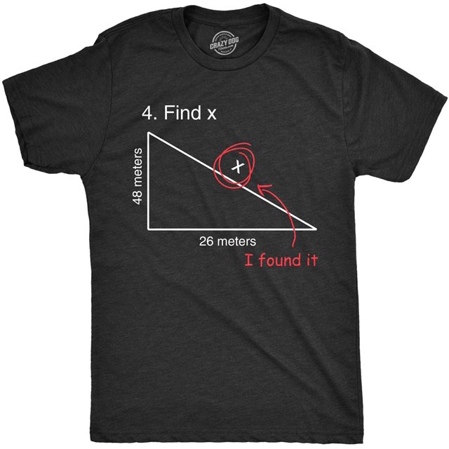 Find X T Shirt Funny Saying Math Teacher Graphic Sarcastic Gift Novelty Dad Joke