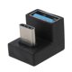 thumbnail image 1 of 5gbps Up Down 180 Degree Angled Type-c Adapter A Male To Usb 3.0 Female, 1 of 5