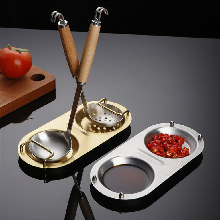 Anti-slip Spoon Rest - High Stability Stainless Steel, Space-saving,  Novelty Spoon Stand, Kitchen Supplies