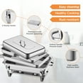 thumbnail image 2 of Catering Food Warmers, 6 Packs Buffet Chafer Set, 2 of 10
