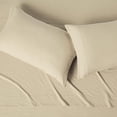 thumbnail image 2 of Brushed Microfiber Sheet Set, Extra Soft with Natural Texture, 4-Piece, Full, Beige, 2 of 10