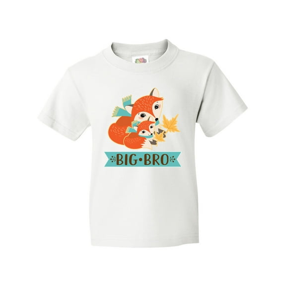 Inktastic Brother Big Bro Woodland Fox Youth T-Shirt