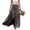 Dark Gray, variant on Skirts for Women , Solid Elastic Waist Flounce A Line High Waist Midi Skirt , Casual Maxi Skirts for Women,Blue M