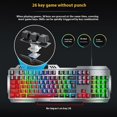 thumbnail image 3 of K2 104-Key Wired Gaming Keyboard Metal Panel Mechanical Keyboard with 7 Color Backlit, 3 of 5