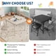 thumbnail image 2 of Qinaqin 3 Piece Folding Mesa y Chairs Set para Ideal Toddlers en cm de Profundidadining Rooms Profundidadaycares Classrooms, 2 of 7