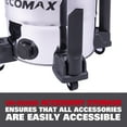 thumbnail image 4 of Ecomax EM18156 Wet/Dry Shop Vacuum, 10-Gallon 5.5HP Stainless Steel Tank – Ideal for Garage, Car & Jobsite Use, 4 of 13