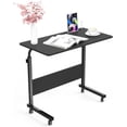 thumbnail image 3 of Table d'Appoint Salon Pouces Bureau pour Ordinateur Portable Support de Travail Réglable Table d'Appoint Mobile avec Station de Recharge Multifonctionnelle et Crochet Poste de Travail Portable Table à Collation Petite pour Étudiant, 3 of 4
