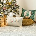 thumbnail image 5 of colorlife Merry Christmas Nutcracker Green Throw Pillow Covers, 12 x 20 Inch Winter Holiday Party Cushion Case Decoration for Sofa Couch Set of 4, 5 of 6