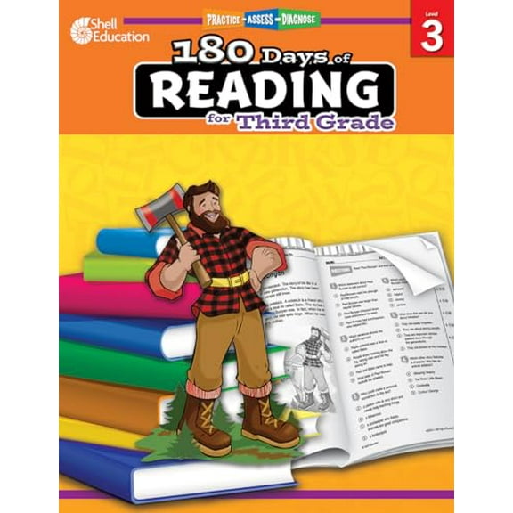 Pre-Owned 180 Days of Reading for Third Grade: Practice, Assess, Diagnose (Paperback) 1425809243 9781425809249