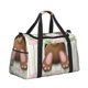 thumbnail image 2 of Fotbe Brown Bunny Bolsa de Viaje con Estampado, Bolsa de Fin de Semana para Mujer con Compartimento para Zapatos, Bolsa de Gimnasio con Bolsillo Húmedo, 2 of 7