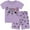 5# Purple, variant on FEDPOP Girls Pajama Set Toddlers Summer Short Pjs Cotton Pajamas Kids Sleepwear 3T