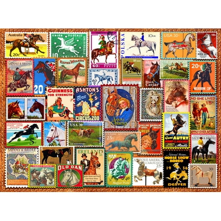 UPC: 0709786067886 | Willow Creek Press Vintage Equestrian Stamps 1000-Piece Puzzle