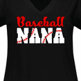 thumbnail image 4 of Inktastic Baseball Nana Women's Plus Size V-Neck T-Shirt, 4 of 5