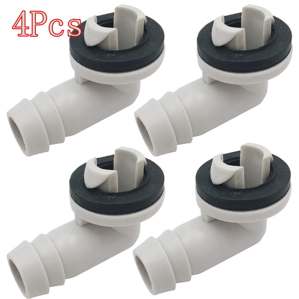 SPRING PARK 4Pcs Window AC Air Conditioner Drain Hose Connector Elbow