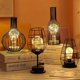 thumbnail image 4 of Decorative Table Lamp Retro Table Lamp Cage Night Light Retro (No Battery) Powered Wine Bottle Bedroom Table Lamp 1pc, 4 of 5