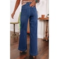 thumbnail image 2 of Denim Patch Pocket Wide Leg Jeans, 2 of 10