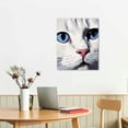 thumbnail image 2 of PIKWEEK Canvas Wall Art Animal Pictures Print on Canvas Painting Framed Artwork for Bedroom Living Room Bathroom Office Home Decor - Cute Pattern 12x16 in, 2 of 4