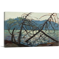 ARTCANVAS Canoe Lake Spring 1914 Canvas Art Print by Tom Thomson - Size: 26" x 18" (0.75" Deep)