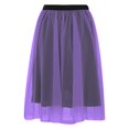 thumbnail image 5 of oqasdz Carnival Solid Color Tiered Mesh Skirt Asymmetrical Hem Party Wear with White Elegant Flowy Design for Festive Celebrations Events, 5 of 6