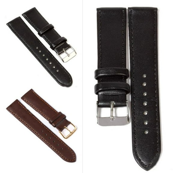 Ame Watch Band Strap Flat Pin Buckled Adjustable Leather Wristband Wristwatch Bands Replacement Accessories