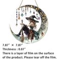 thumbnail image 2 of Charming Moonlight Witch Acrylic Stained Glass Window Hanging Suncatcher Panel Stunning Wall Art Decor & Witchy Ornament for Home Friends and Family (Moonlight Witch Design), 2 of 6
